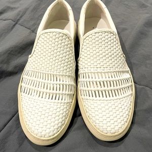 NWT Via Spiga woven slip on sneakers